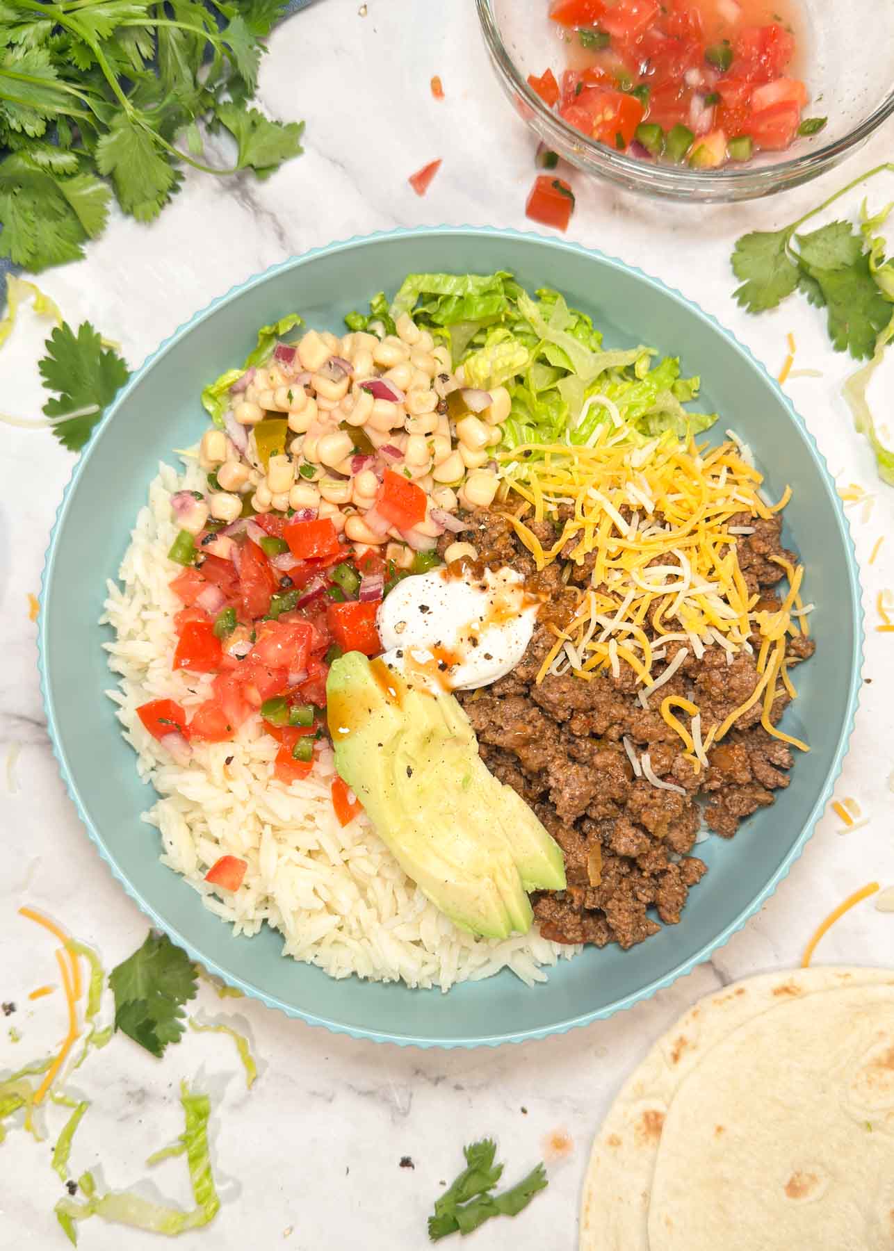 Easy Beef Taco Bowl Recipe