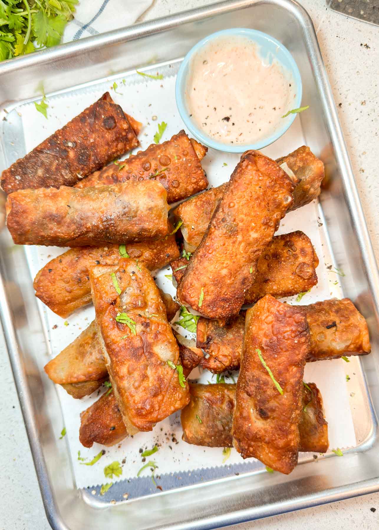 Philly Cheesesteak Egg Rolls