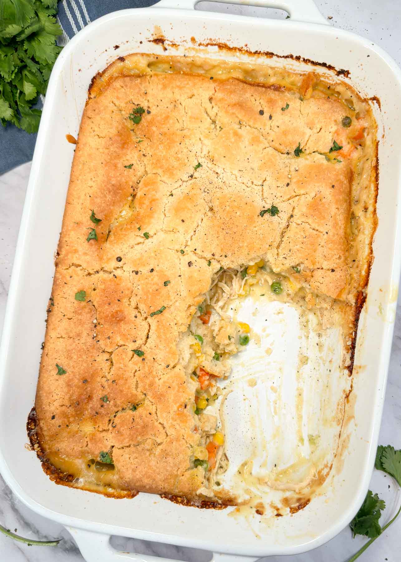 TikTok Chicken Cobbler Casserole