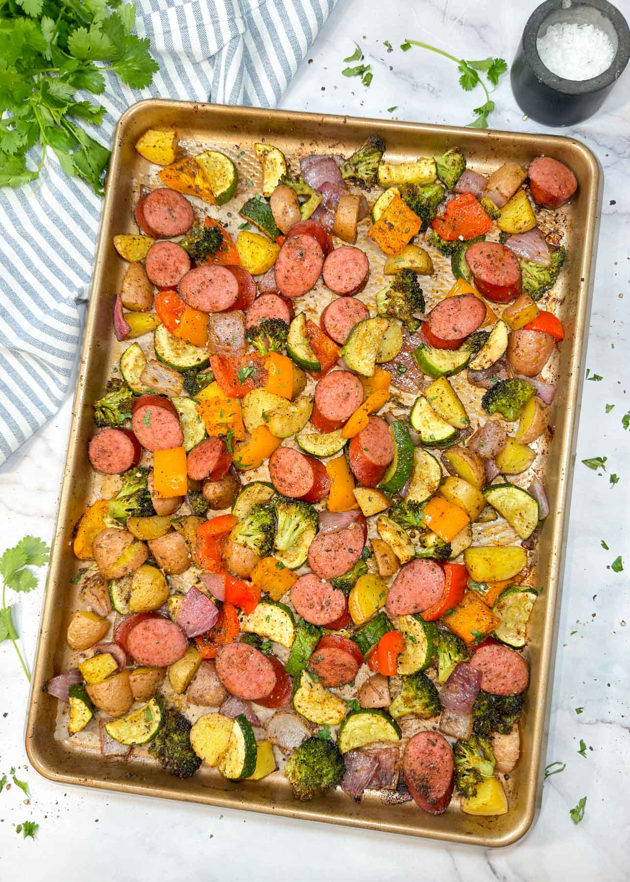 Easy Sheet Pan Sausage and Veggies