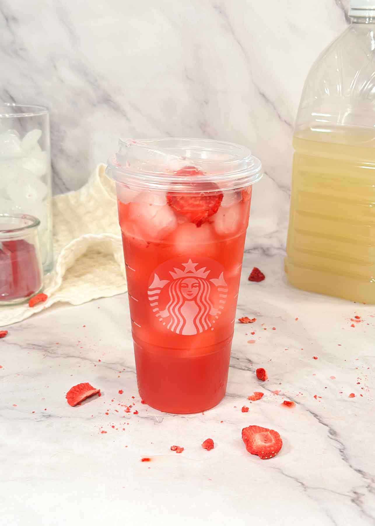Copycat Strawberry Acai Refresher Lemonade