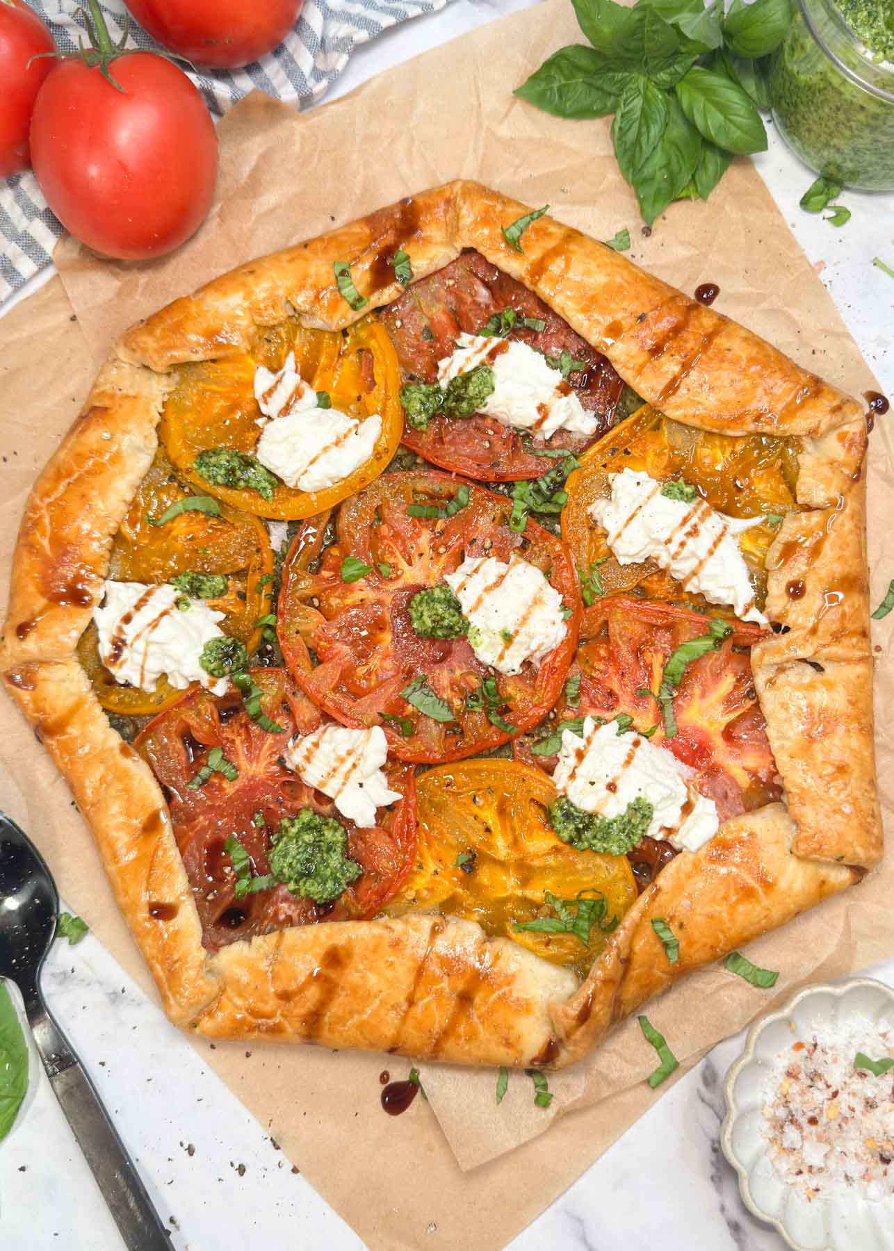 Tomato Burrata Galette Recipe