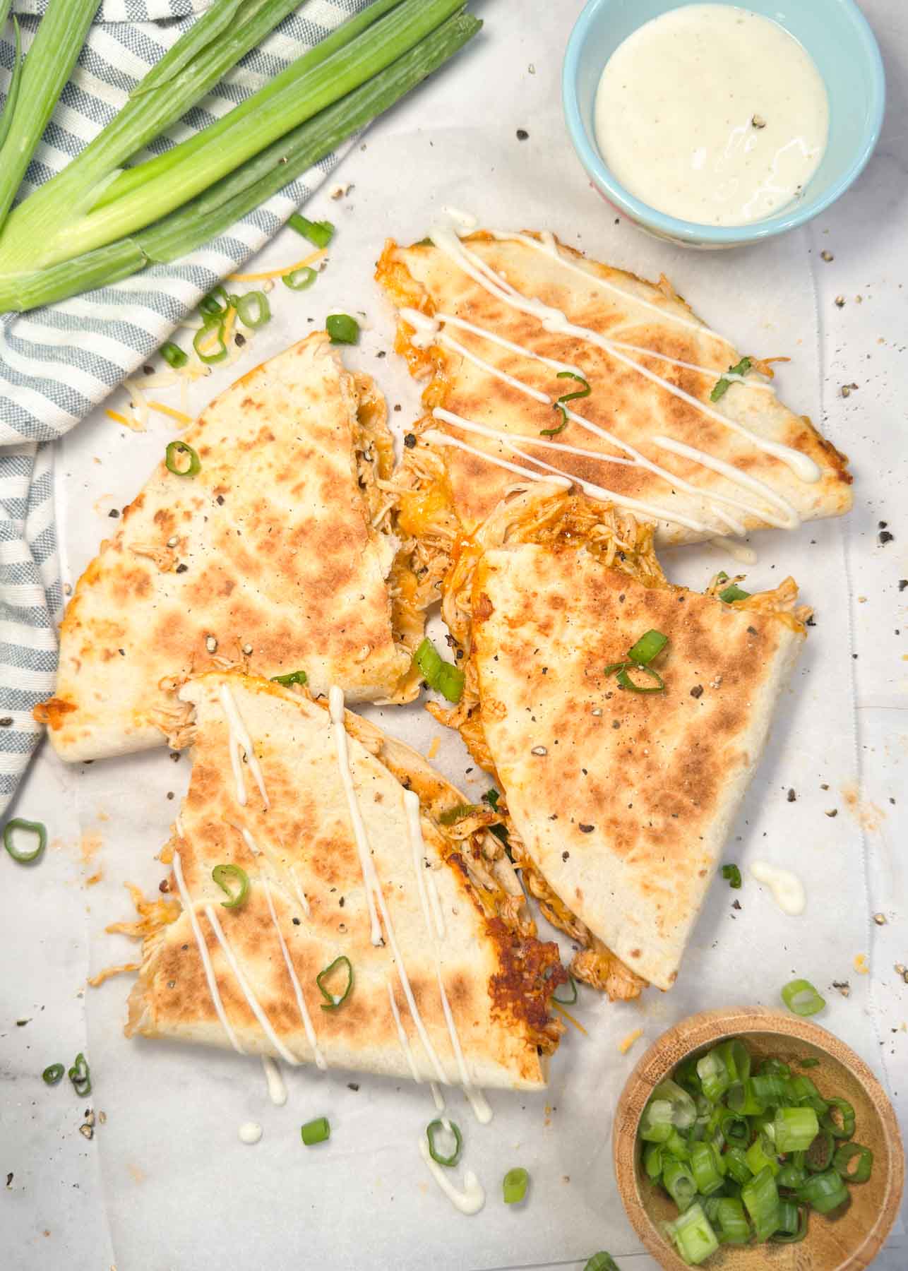 Easy Buffalo Chicken Quesadilla Recipe