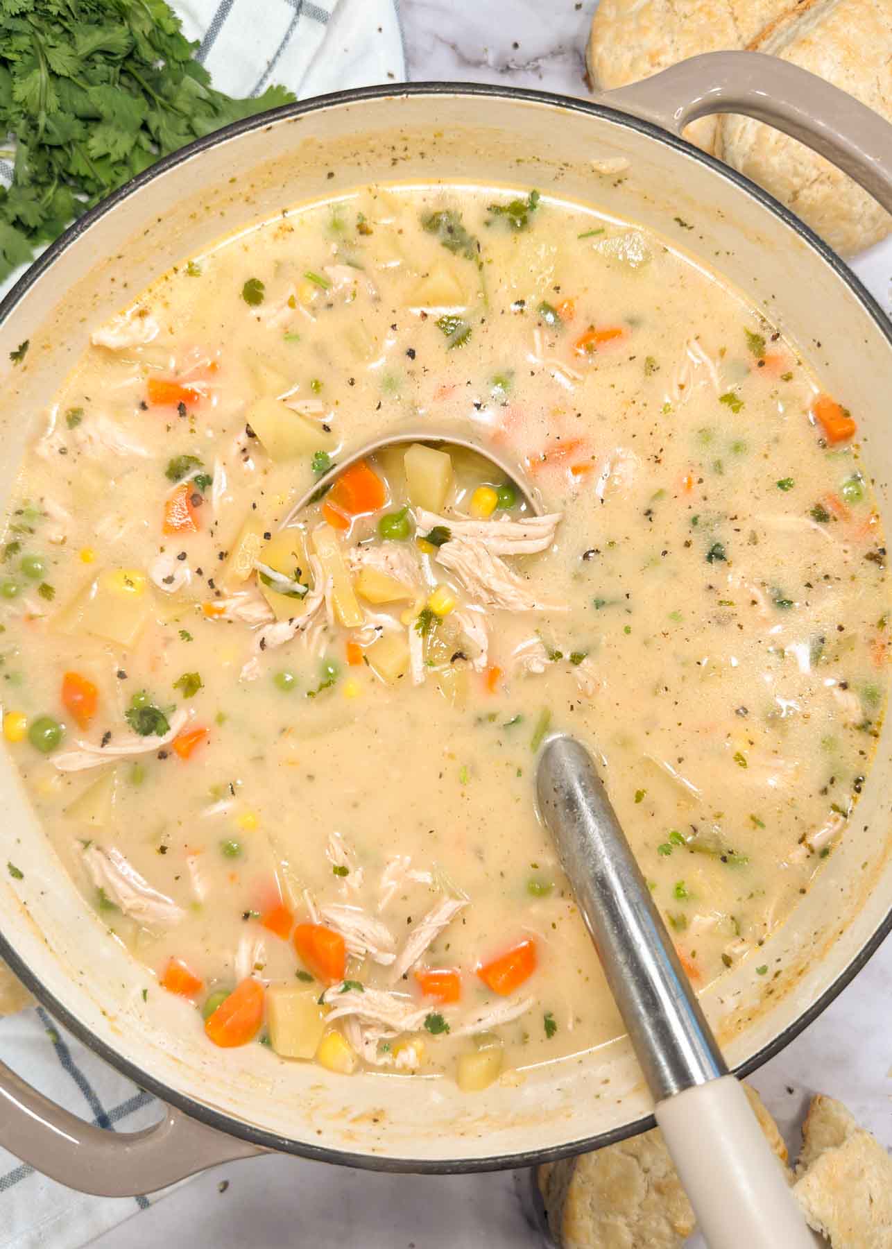 Creamy Chicken Pot Pie Soup