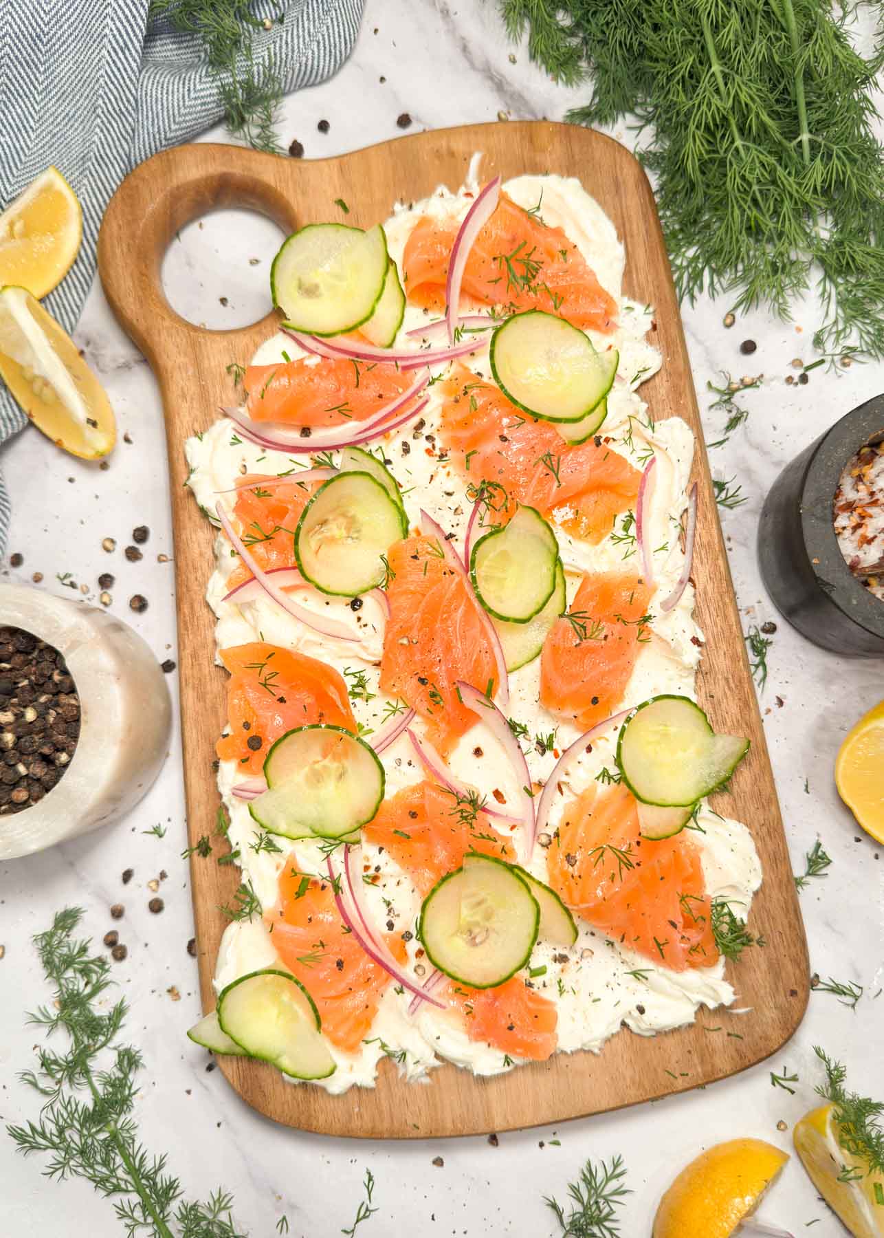 Smoked Salmon Appetizer Board