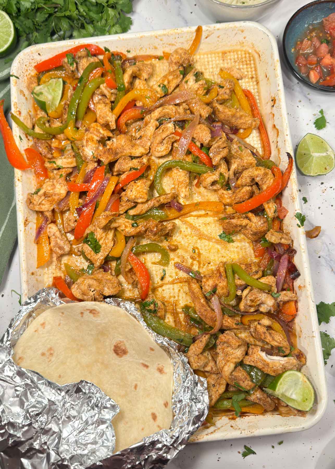 Easy Sheet Pan Chicken Fajitas