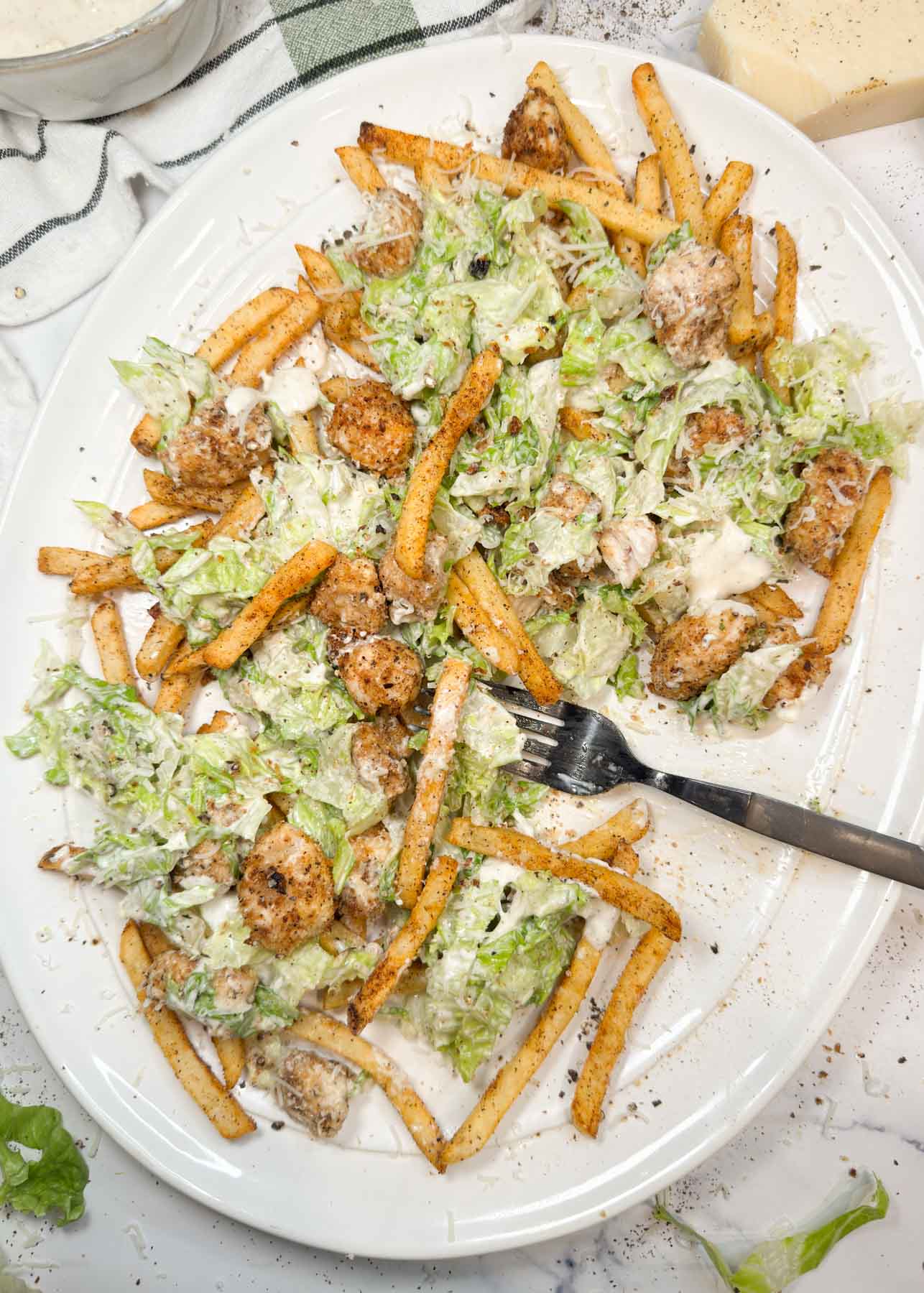 Loaded Caesar Salad Fries Recipe