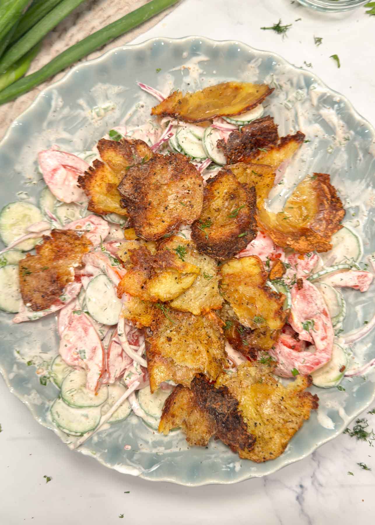 Smashed Potato Salad