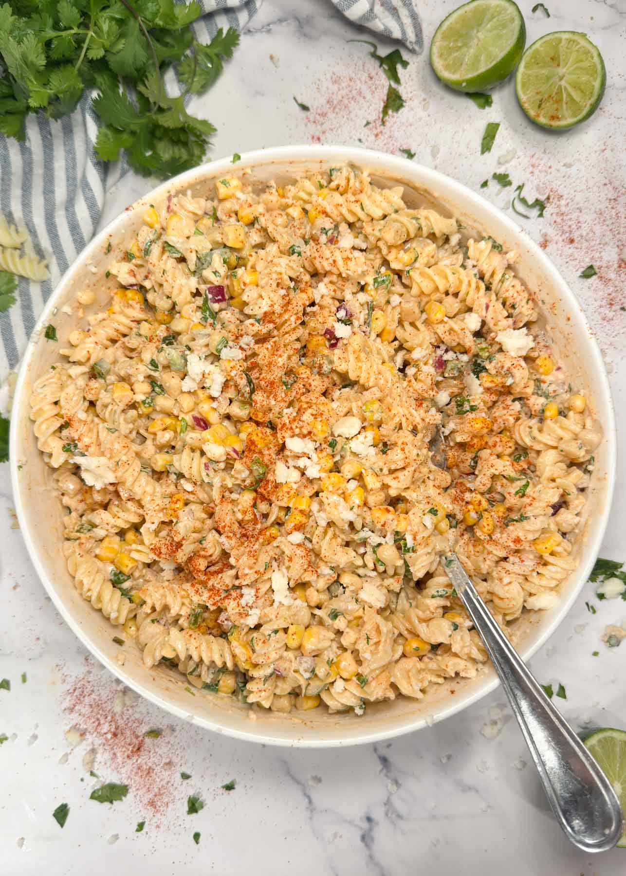 Street Corn Pasta Salad (Elote Pasta Salad)