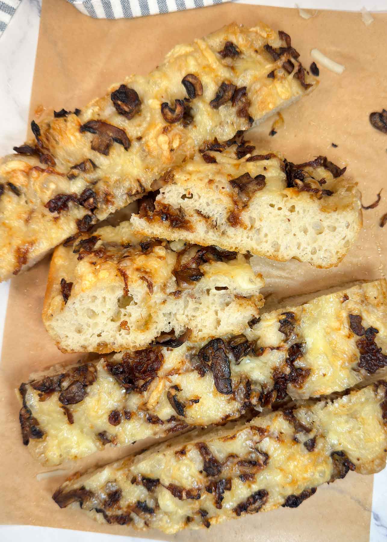 Caramelized Onion & Mushroom Focaccia