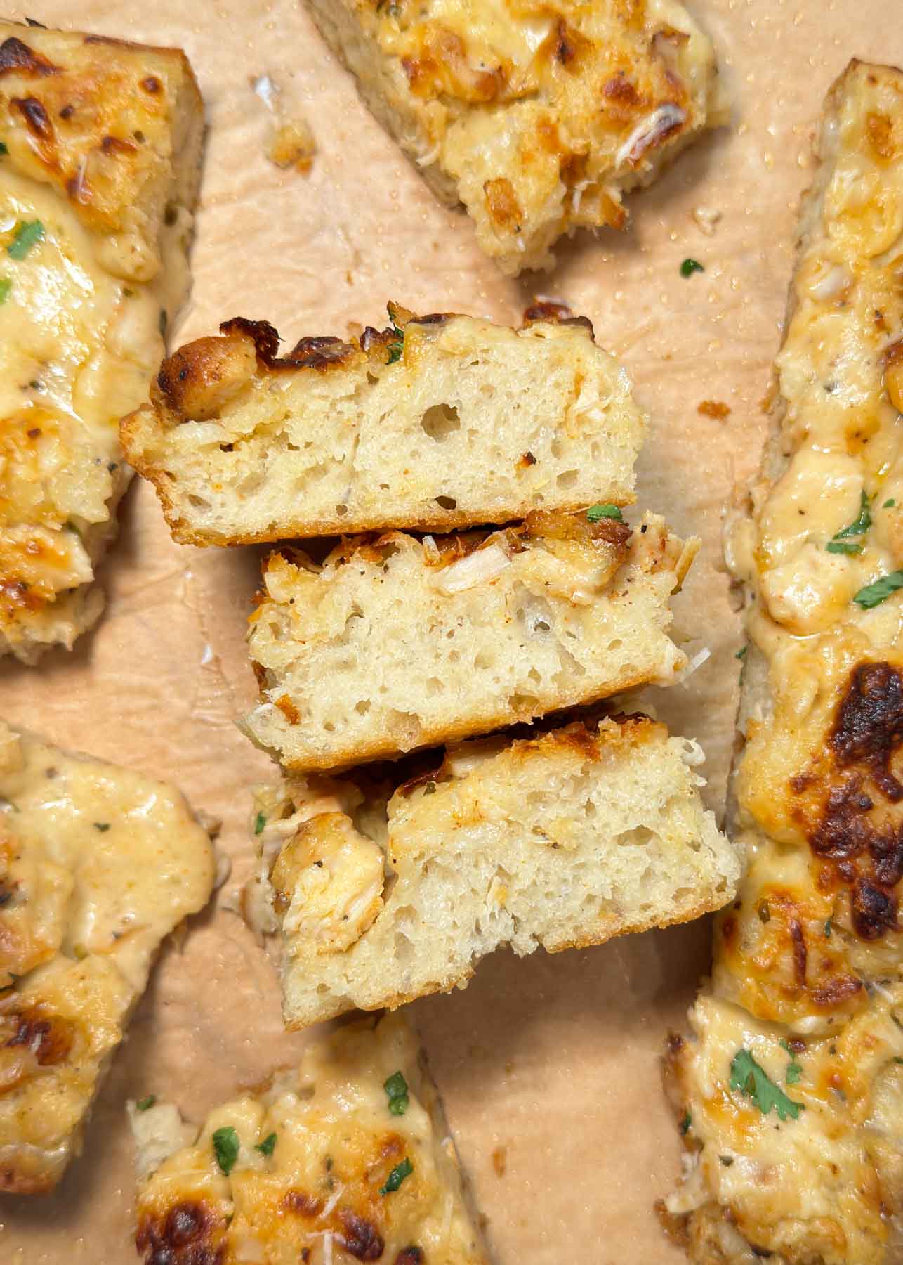 Chicken Alfredo Focaccia Recipe