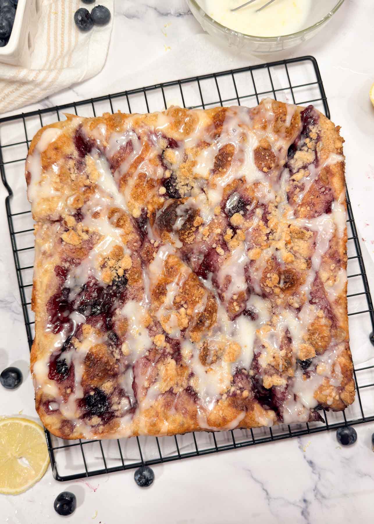 Lemon Blueberry Focaccia Recipe